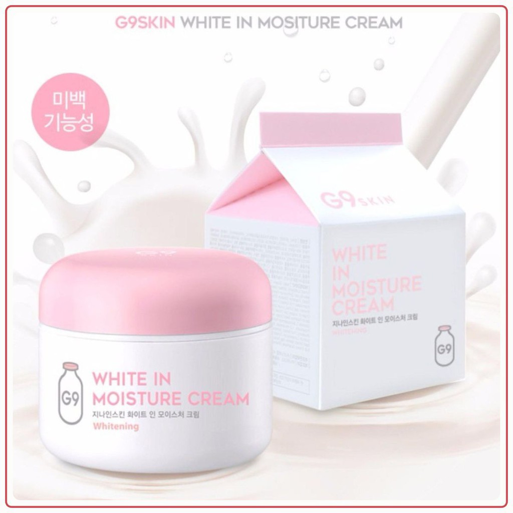 KEM DƯỠNG TRẮNG DA /Kem Dưỡng Trắng, Mờ Thâm, Tàn Nhang G9Skin White In Whipping Cream 50g [Mọi Loại Da, Da Dầu]