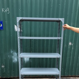 Kệ sắt v lỗ đa năng 4 tầng cao 1,2m, rộng 30cm, dài 80cm