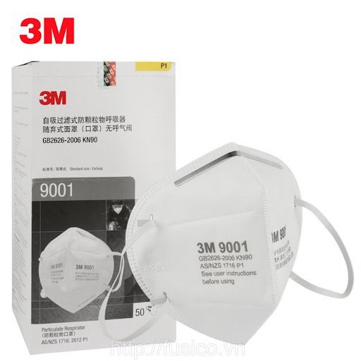 Khẩu trang y tế 3M, khẩu trang 3M 9001V, có van thở, chống bụi mịn PM2.5 sử dụng nhiều lần N95 VAN | BigBuy360 - bigbuy360.vn