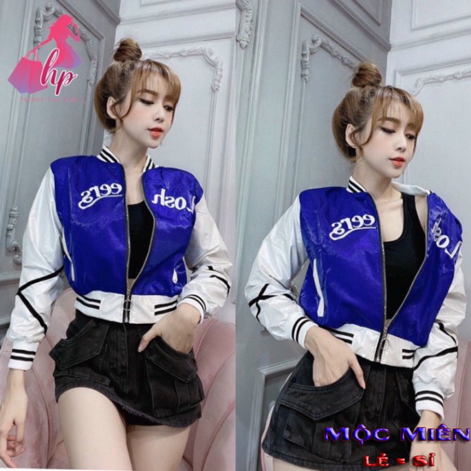 áo khoác nữ lửng phi xà cừ cổ bóng chày mẫu mới 2021 - NEW