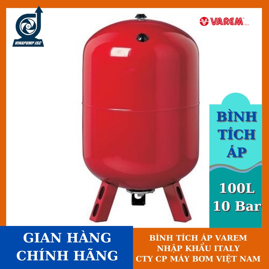 Bình tích áp VAREM MAXIVAREM LS 100L 10Bar Code US100361CS000000