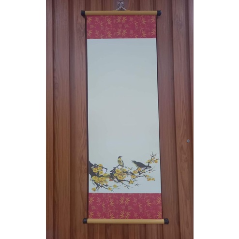 Combo 10 Giấy viết thư pháp kích thước 27x80cm đủ mẫu có nẹp treo