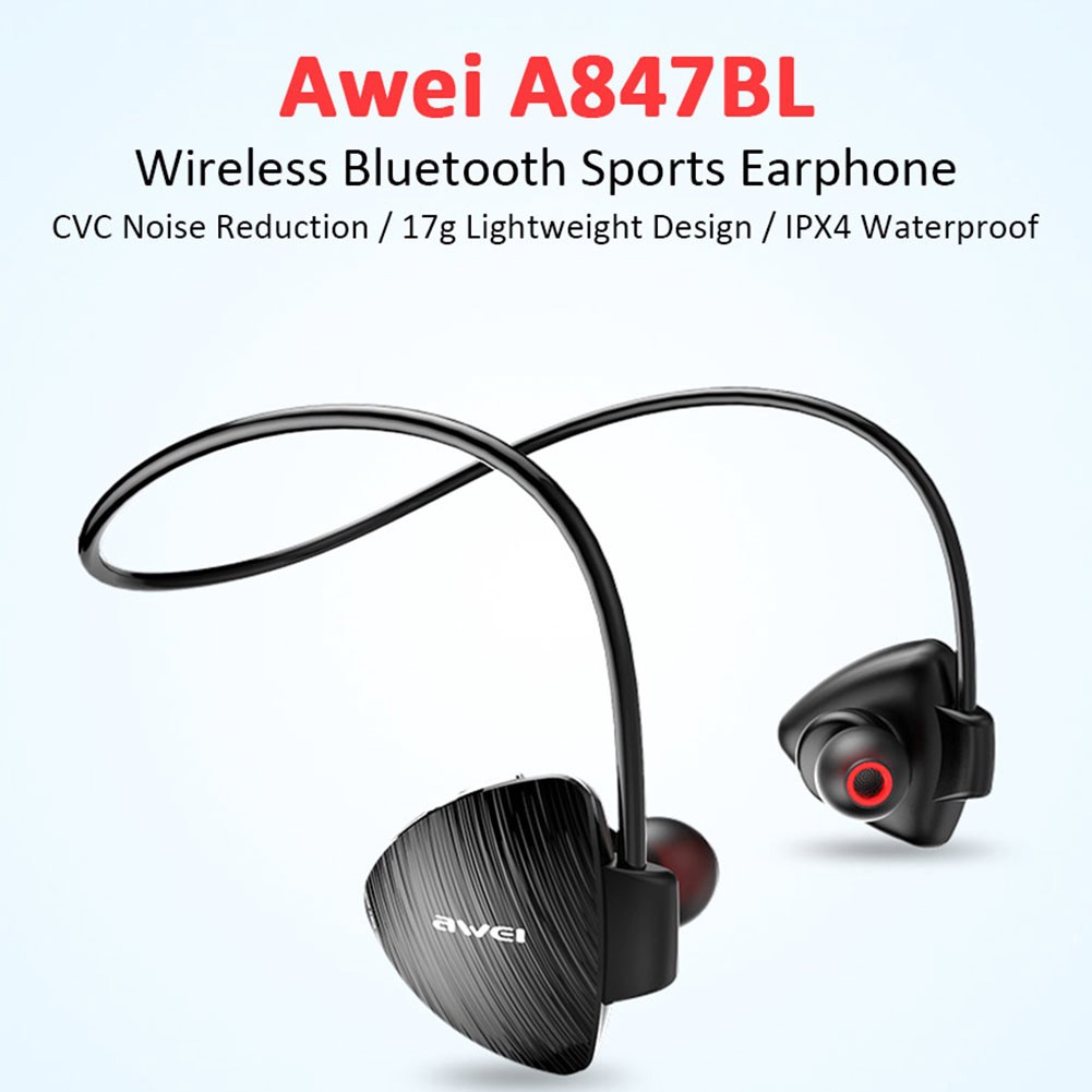 Tai nghe Bluetooth thể thao Awei có dây đeo cổ