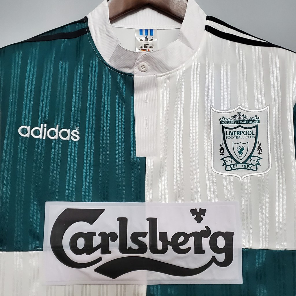 Áo Bóng Đá Sân Khách Đội Tuyển Liverpool 95-96 Kiểu Retro Cá Tính