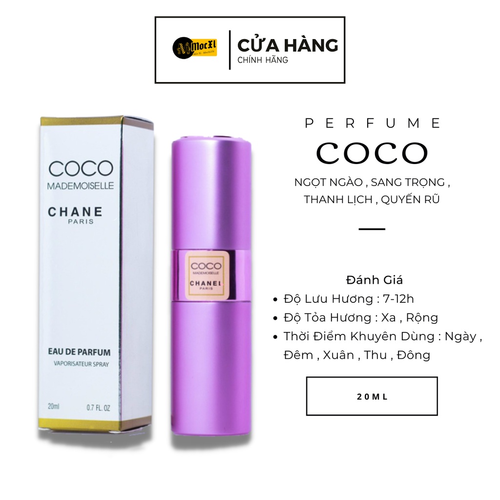 Nước hoa 20ml nữ COCO MADEMOISELLE thơm lâu - Nước hoa nữ GỢI CẢM - QUYẾN RŨ - SANG TRỌNG