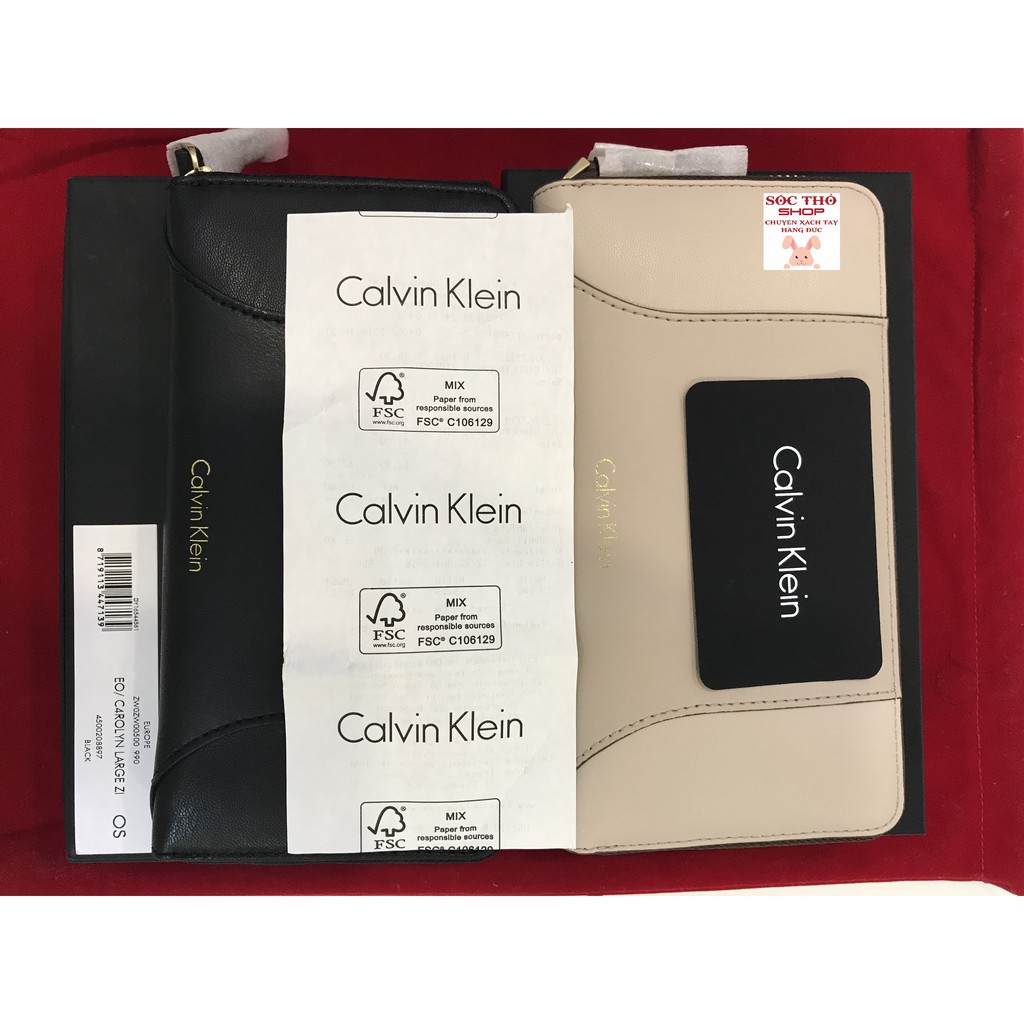 Ví nữ Calvin Klein EO/ C4ROLYN LARGE ZI ( Chính hàng CK Đức)