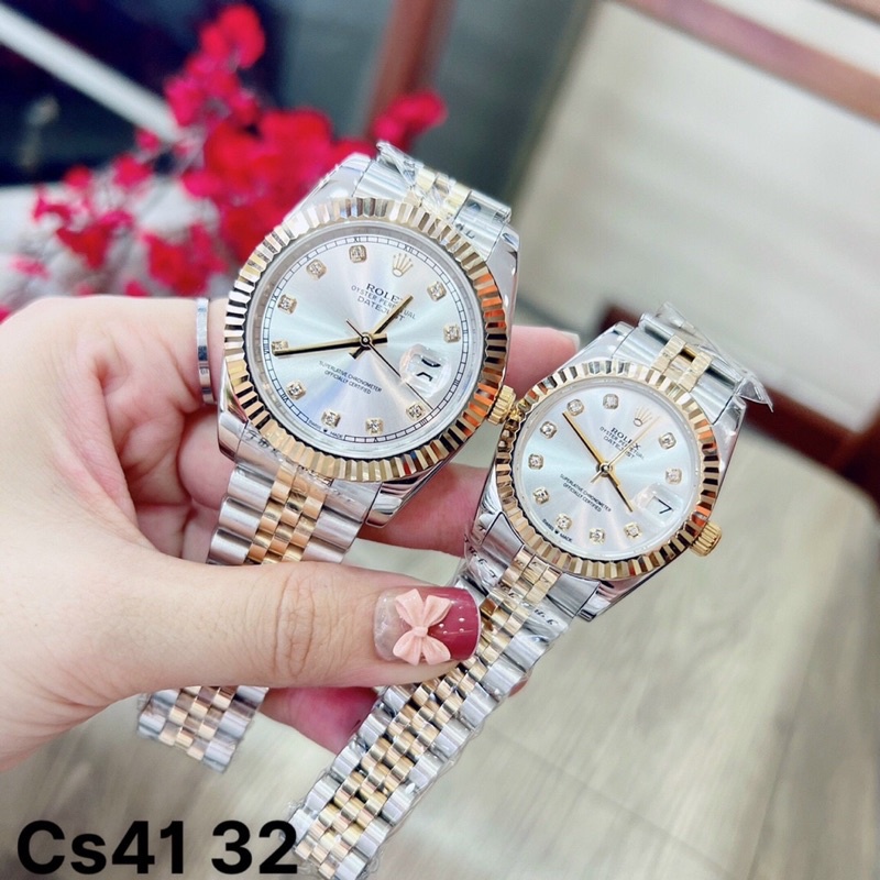 Đồng Hồ Nam Nữ 40/32mm - Đồng Hồ Rolex máy nhật - Bản Cao Cấp Bảo Hành 2 năm