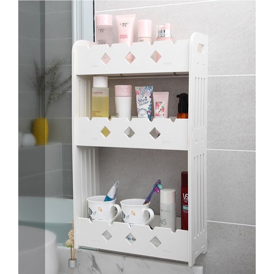 Kệ Lắp Ráp Ba Tầng Đa Năng, Kệ Đựng Gia Vị, Kệ Đựng Mỹ Phẩm, Kệ Nhà Tắm, Kệ Bếp