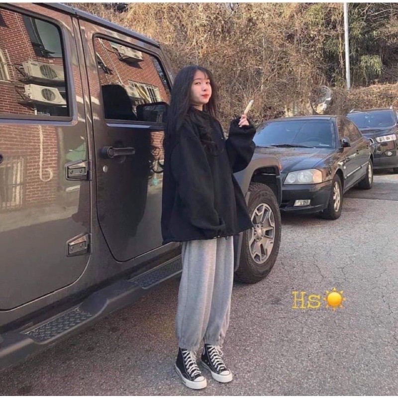 set nỉ ulzzang trơn basic