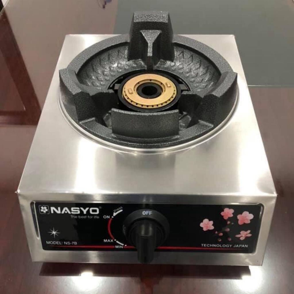 XẢ KHO COMBO BẾP KHÈ GAS CÔNG NGHIỆP NASYO NS-7B + VAN DÂY CAO ÁP