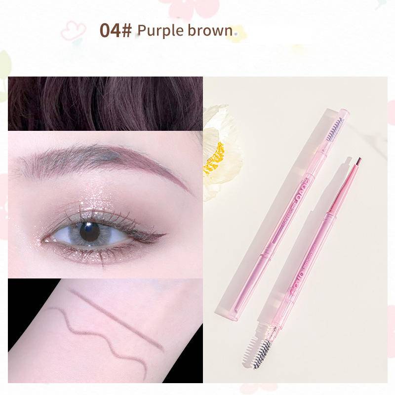Chì Kẻ Lông Mày NOVO Hai Đầu Màu Sắc Tự Nhiên Lâu Trôi Không Thấm Nước