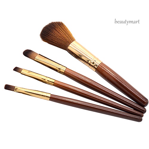 [Hàng mới về] Set 4 cọ trang điểm tô son kẻ mày đánh phấn mắt má hồng tiện dụng