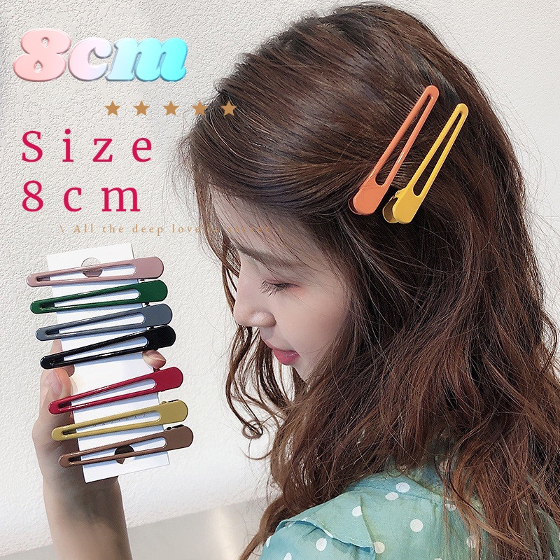 Kẹp Tóc Mái Đơn Giản Màu Sắc Độc Đáo Chất Lượng Cao