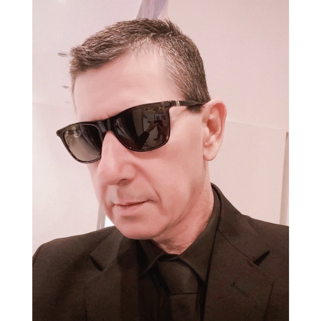 Kính mát MontBlanc mắt xanh, viền havana MB647S