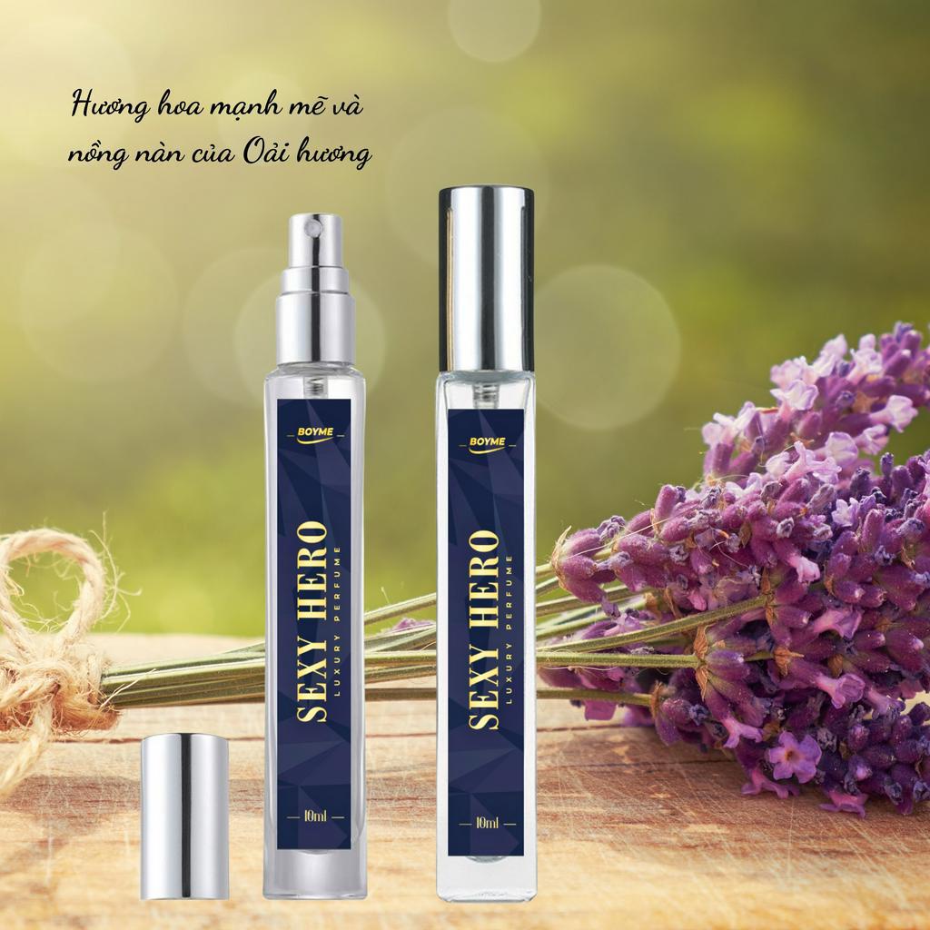 Nước Hoa Nam Chính Hãng Thơm Lâu SEXY HERO 10ml Lấy Cảm Hứng Từ Nước Pháp Huyền Thoại Hương Thơm Quyến Rũ Sang Trọng