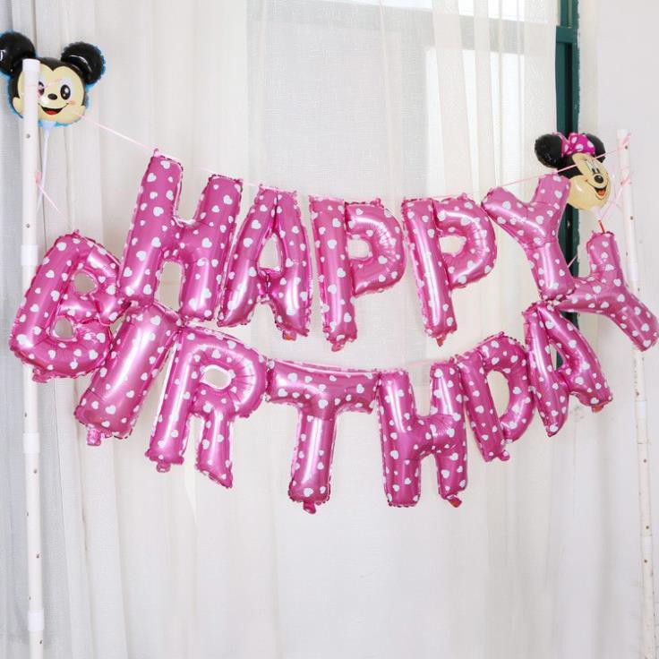 Set bóng trang trí sinh nhật cho bé chủ đề Kitty (Băng dính + ruy băng) #TrangTriSinhNhat