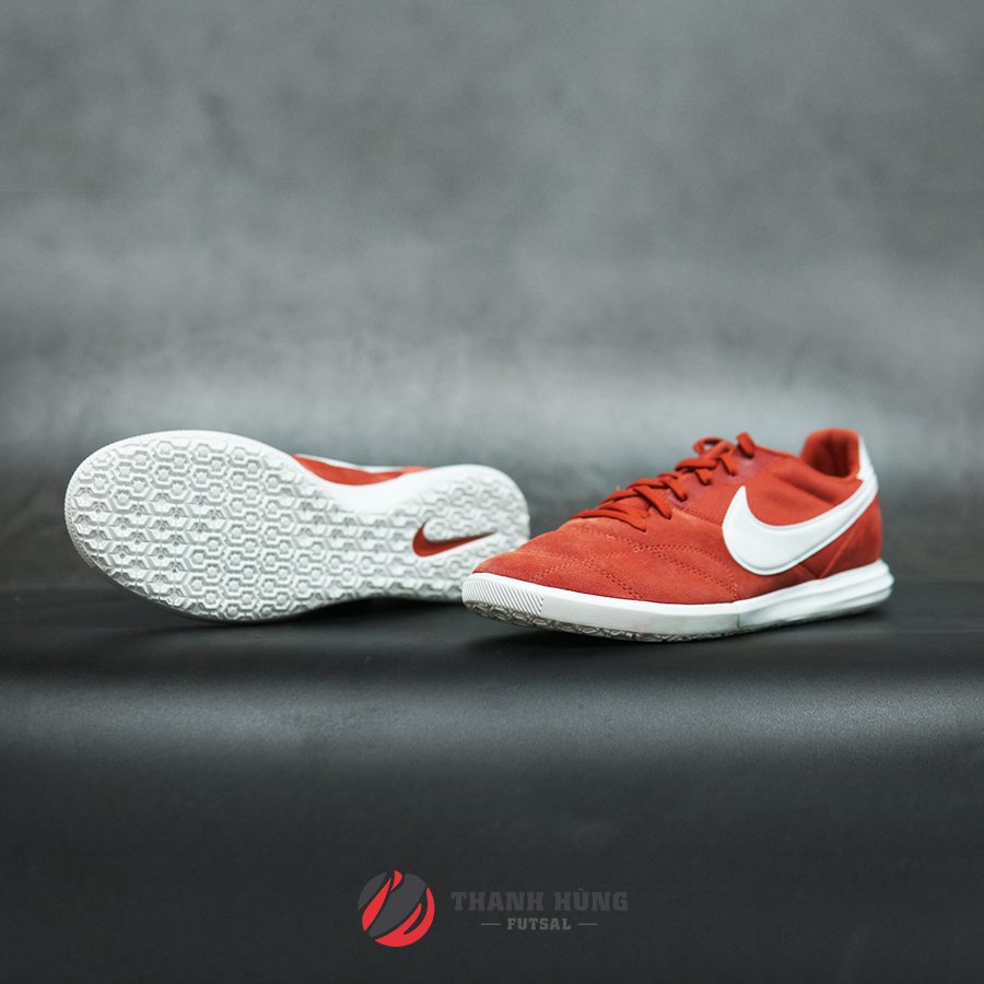 GIÀY ĐÁ BÓNG CHÍNH HÃNG NIKE TIEMPO PREMIER II SALA - AV3153-800 - ĐỎ/TRẮNG