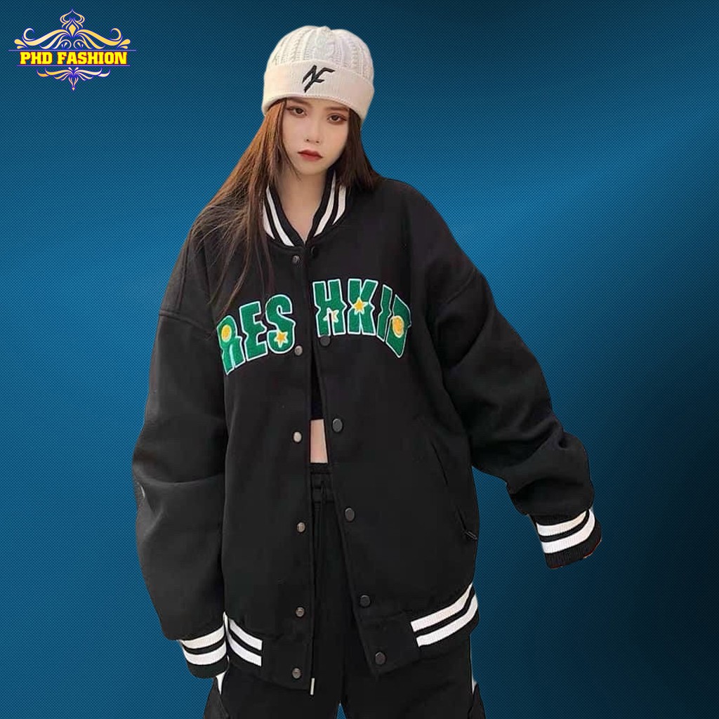 Áo bomber nam nữ chất dù 2 lớp cao cấp không bong tróc chất vải mịn không xù (màu đen), cam kết video kèm ảnh thật phd7 | BigBuy360 - bigbuy360.vn