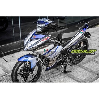 Tem Trùm Exciter 150 Ohlins Xanh bạc