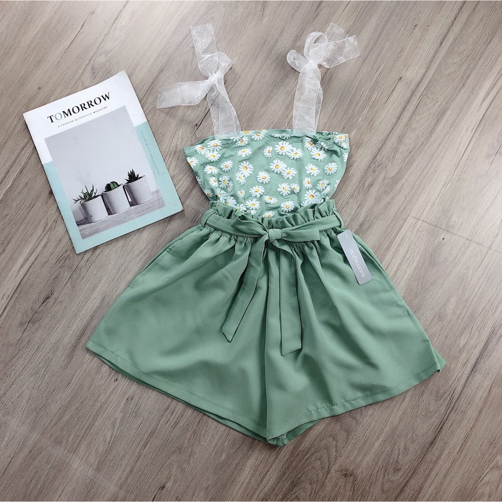 quần short đùi phối dây buộc nơ xinh hot chất kate mềm