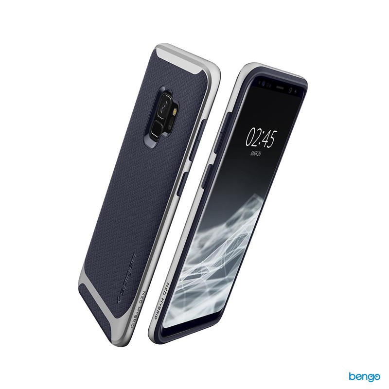 Ốp lưng Samsung Galaxy S9 SPIGEN Neo Hybrid - Arctic Silver