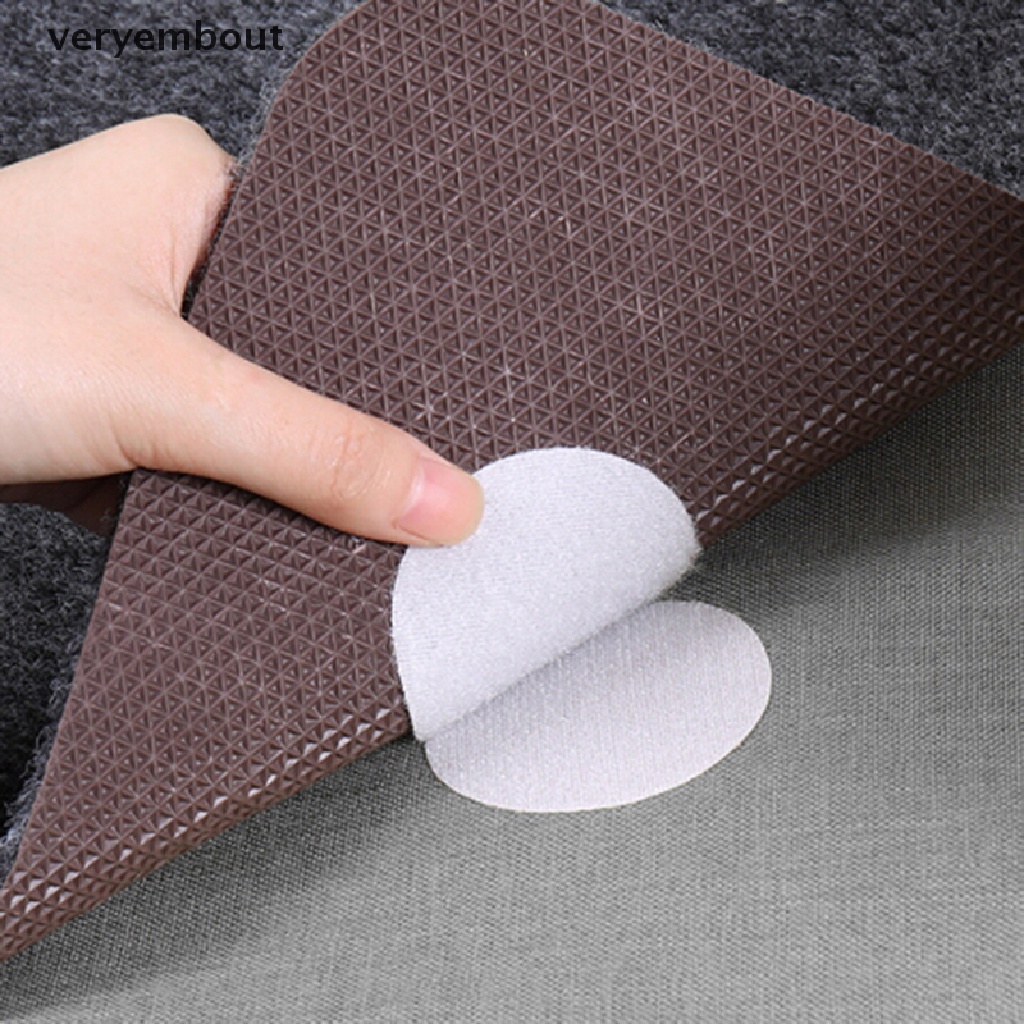 Set 5 miếng dán hai mặt cố định tấm trải giường/ghế sofa chống trượt