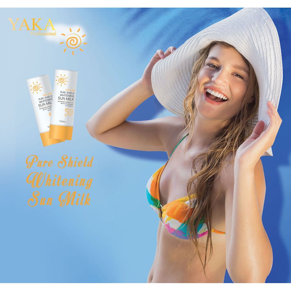 [ Chính hãng ] Sữa chống nắng dưỡng trắng Yaka Hàn Quốc Pure Shield Whitening Sun Milk SPF 50+/ PA++++