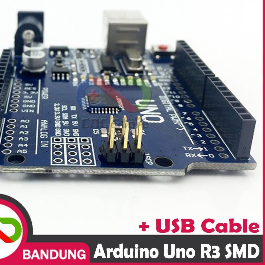 Mới Mạch Arduino Uno R3 Smd Ch340 Atmega328P Plus Usb & Pin Headerqt1...