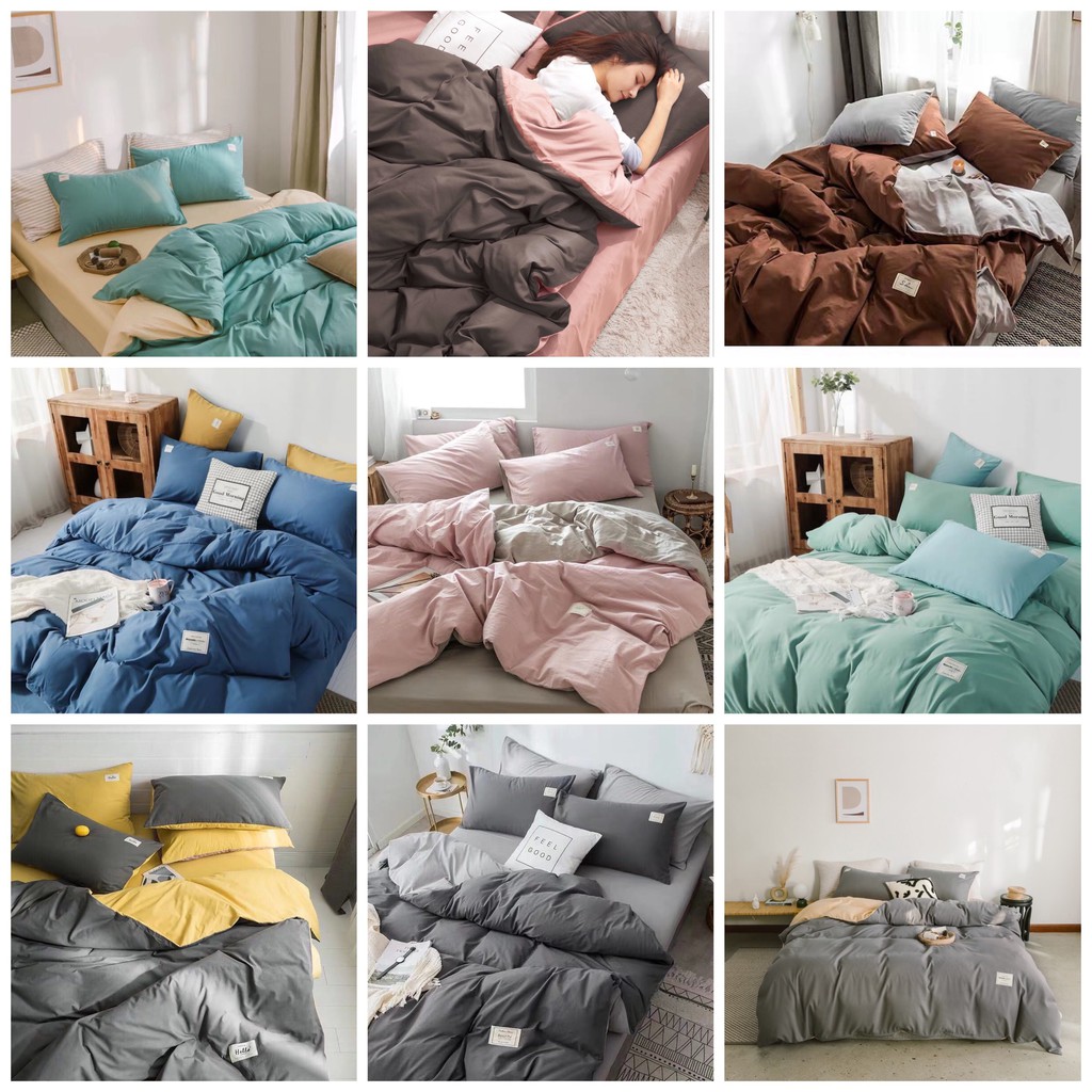 Bộ Chăn Ga Gối Cotton Đũi Tici 5 Món Hàn Quốc Cao Cấp Các Mẫu Mới