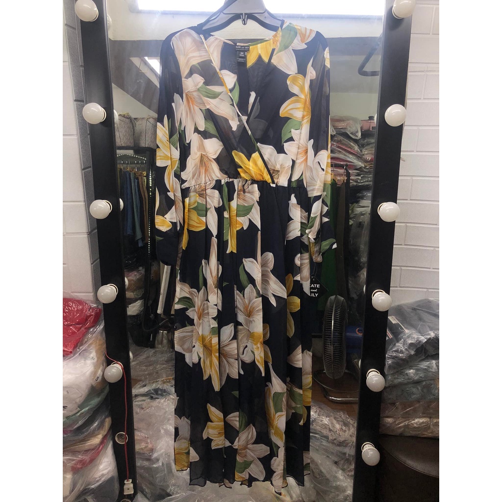 Váy maxi voan xuất Hàn dư xịn - 04 màu hoa xinh đẹp
