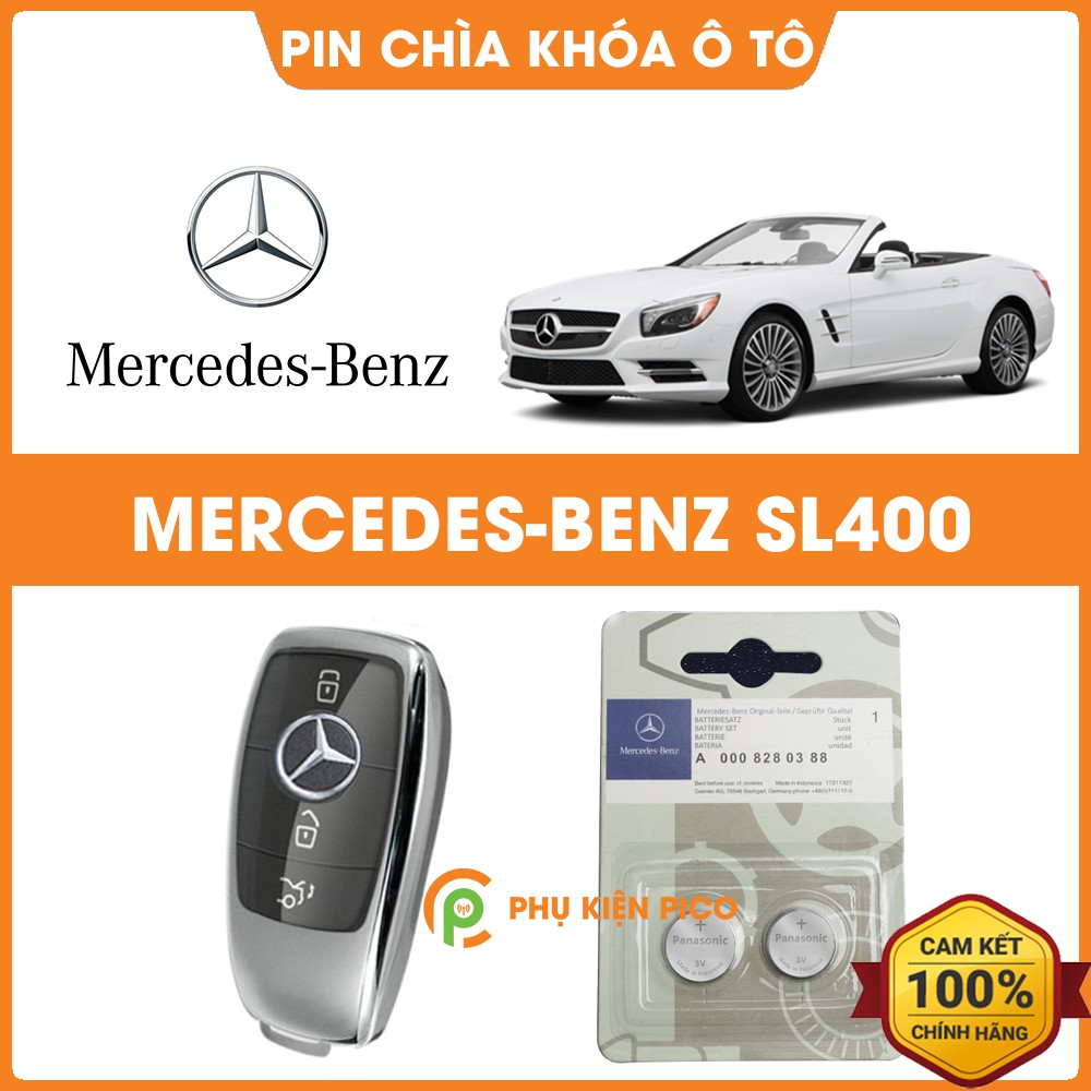 Pin chìa khóa ô tô Mercedes SL400 chính hãng Mercedes sản xuất tại Indonesia 3V Panasonic