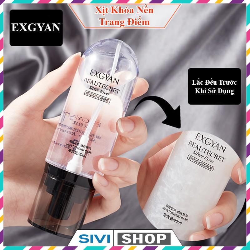 Xịt khóa lớp trang điểm lâu trôi giữ ẩm EXGYAN Beautecret Silver River