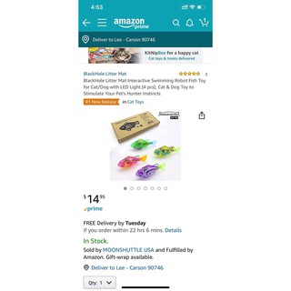 Đồ Chơi Cho Mèo Robot Fish