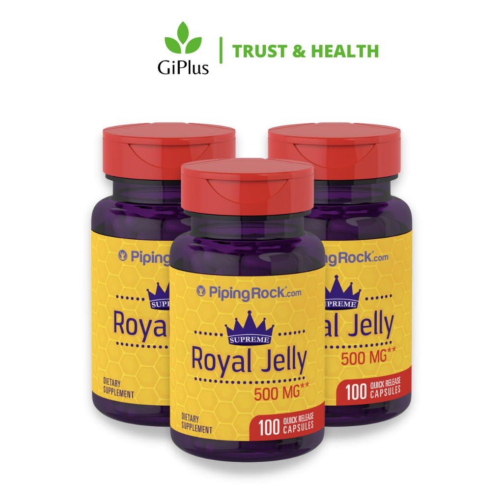 [DATE 08.2023] Viên Uống Tăng Đề Kháng Piping Rock Royal Jelly 500MG (100 viên/lọ)