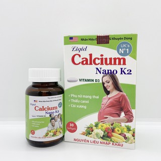 Liquid Calcium nano K2 bổ sung canxi và vitamin D3 trong cơ thể