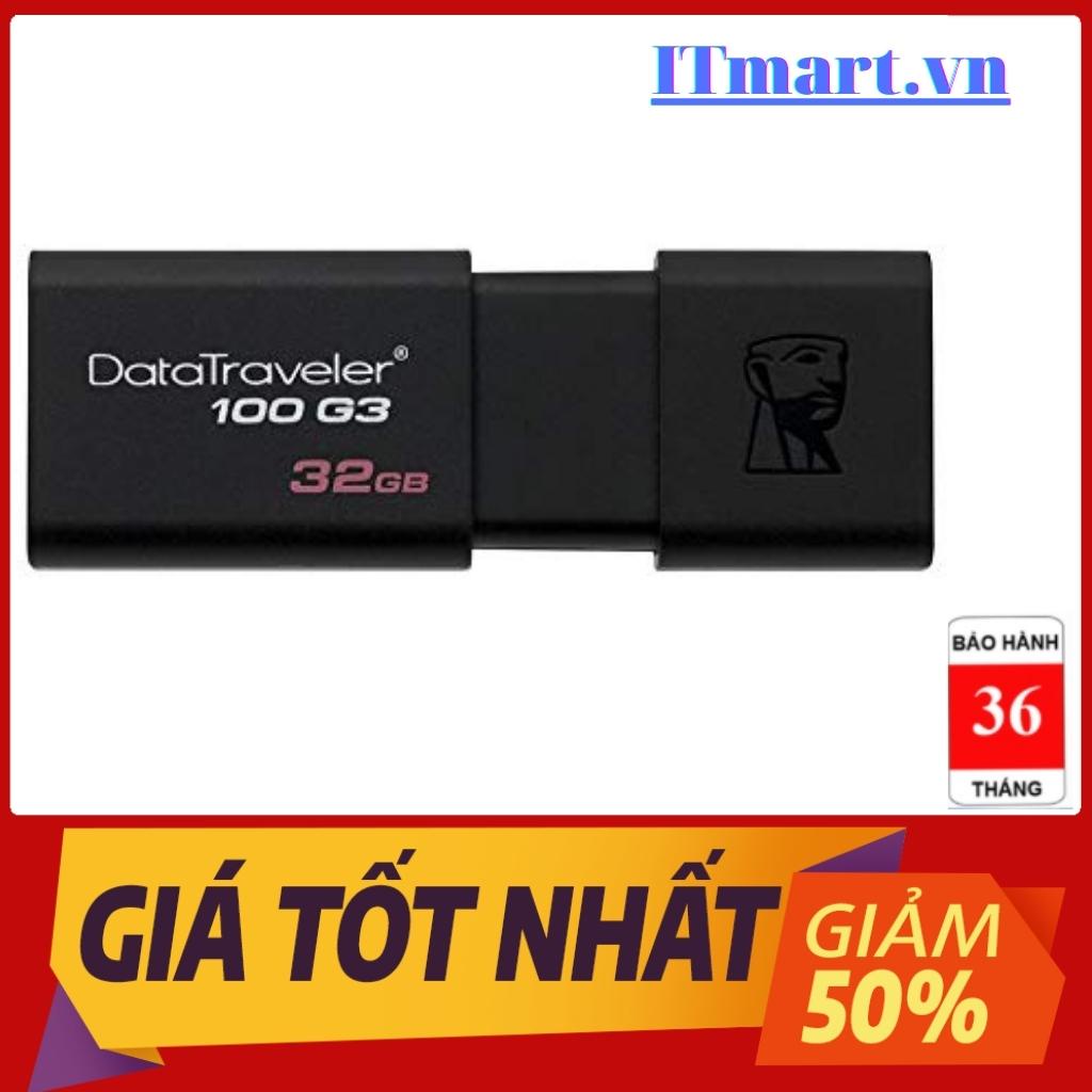 USB Kingston DT100G3 32GB 3.0 nhà phân phối Vĩnh Xuân