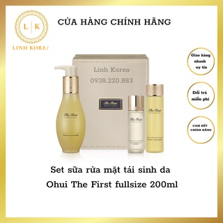 Set sữa rửa mặt tái sinh da Ohui The First fullsize_⚡Hàng Hiếm⚡