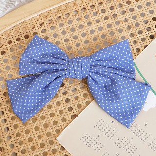 B22 - Kẹp Tóc Nơ Tiểu Thư Chấm Bi