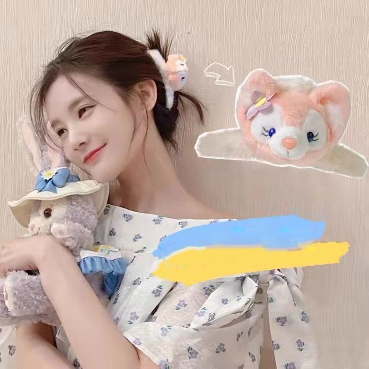 Kẹp Tóc Hình Cá Mập Phủ Lông Cừu Dễ Thương Thời Trang Thu Đông