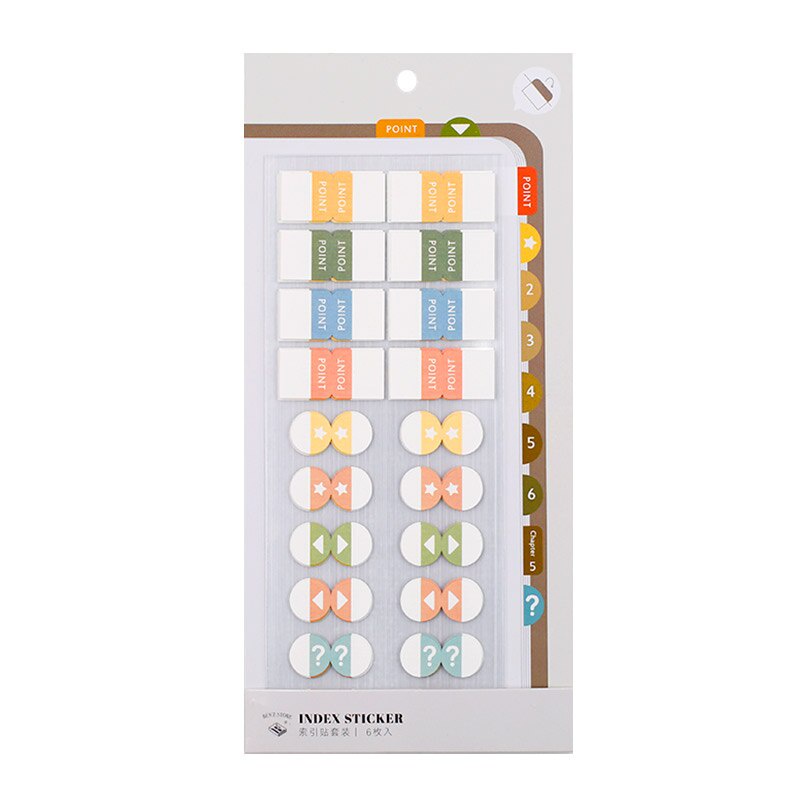 Set 6/ 12 tờ giấy dán đa năng nhiều màu sắc