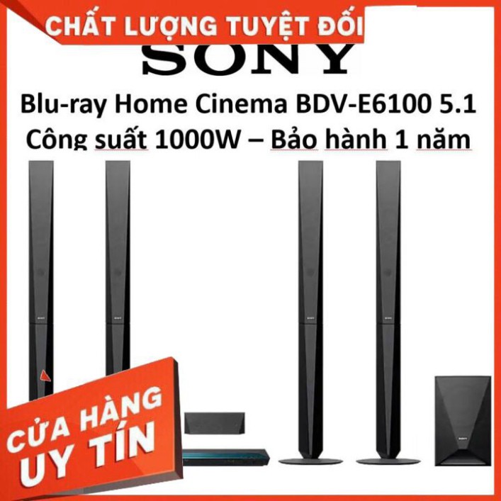 [RẺ NHẤT] Dàn âm thanh Sony BDV - E6100 5.1Ch Công suất 1000W Hàng chính hãng