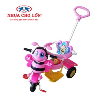 Xe 3 bánh Nhựa Chợ Lớn - L8 Con ong ĐKBH - M1605A-X3B Có cần điều khiển