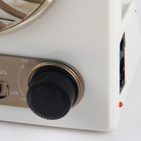 Quạt chạy bằng năng lượng mặt trời với đèn pin LED ánh sáng Đèn siêu im lặng bàn nhỏ cho cắm trại dã ngoại ngoài Ký túc xá Hydrogen065