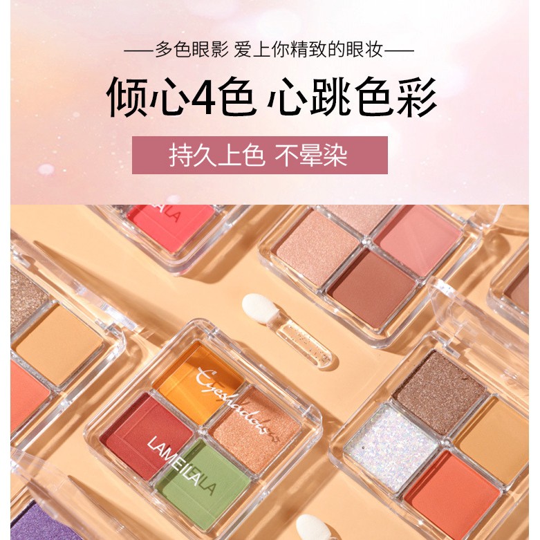 (Hàng Mới Về) Bảng Phấn Mắt 4 Màu Ánh Ngọc Trai Lấp Lánh Không Thấm Nước | BigBuy360 - bigbuy360.vn