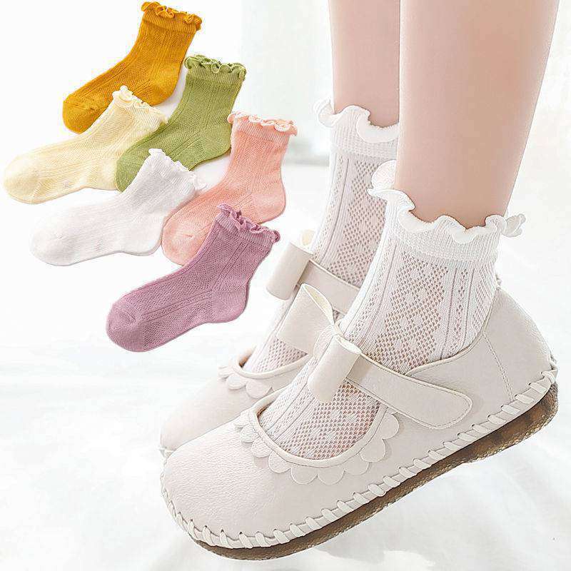 Vớ Lưới Mỏng Phối Ren Kiểu Công Chúa Dễ Thương Cho Bé Gái