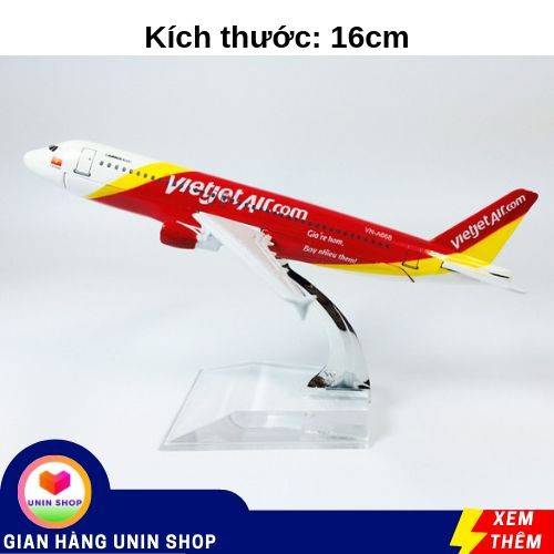 Mô hình máy bay Vietjet Air rất đẹp - Quà tăng trang trí
