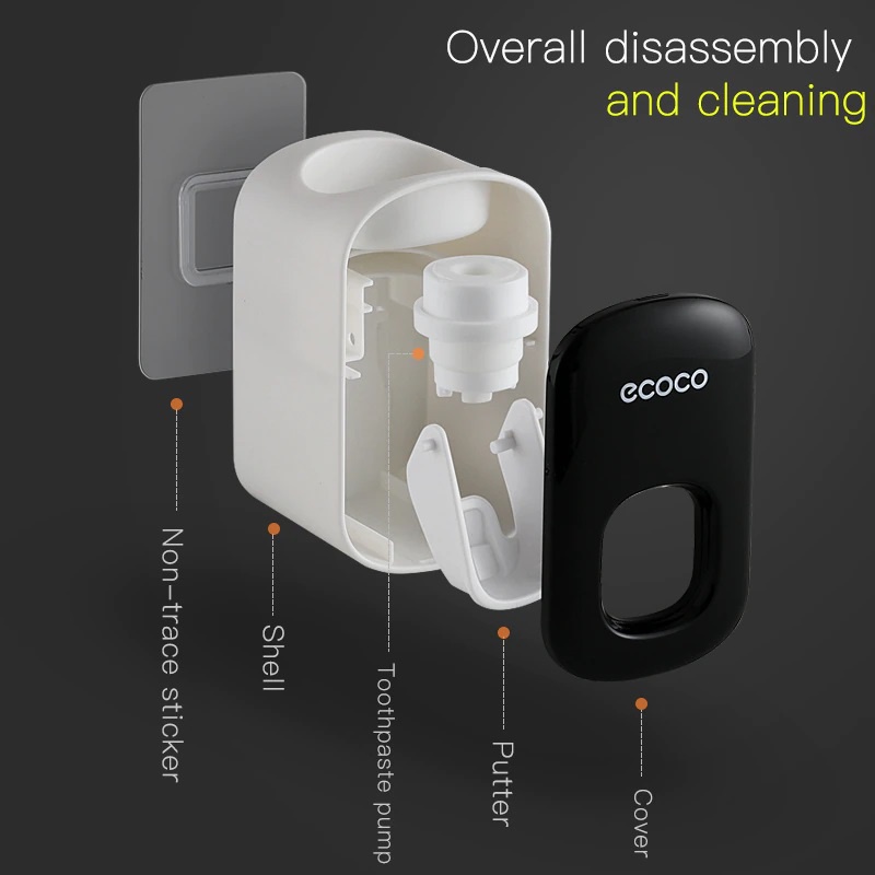 [Gia Đình Hiện Đại] Dụng Cụ Nhả Kem Đánh Răng Tự Động Đơn Cao Cấp Ecoco Thế Hệ Mới