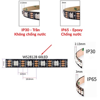 Dây led WS2812 5VDC - LED ARGB lập trình RainBown Full Color