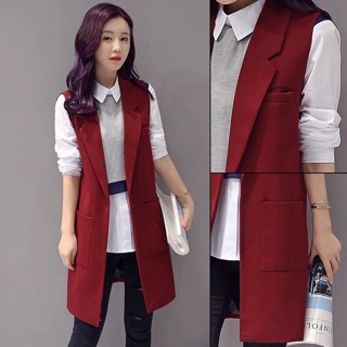 Áo vest dáng dài