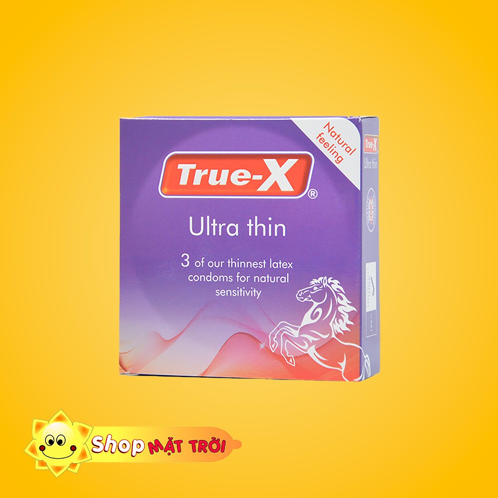 Bao cao su siêu mỏng True-x hộp 3 cái